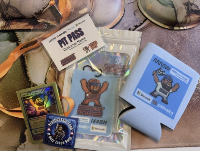 Practice Safe Tech branded promotional merchandise